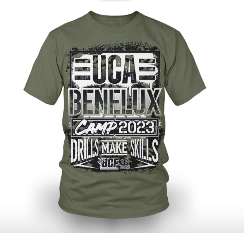 Event t-shirt UCA BeNeLux camp 2023 L