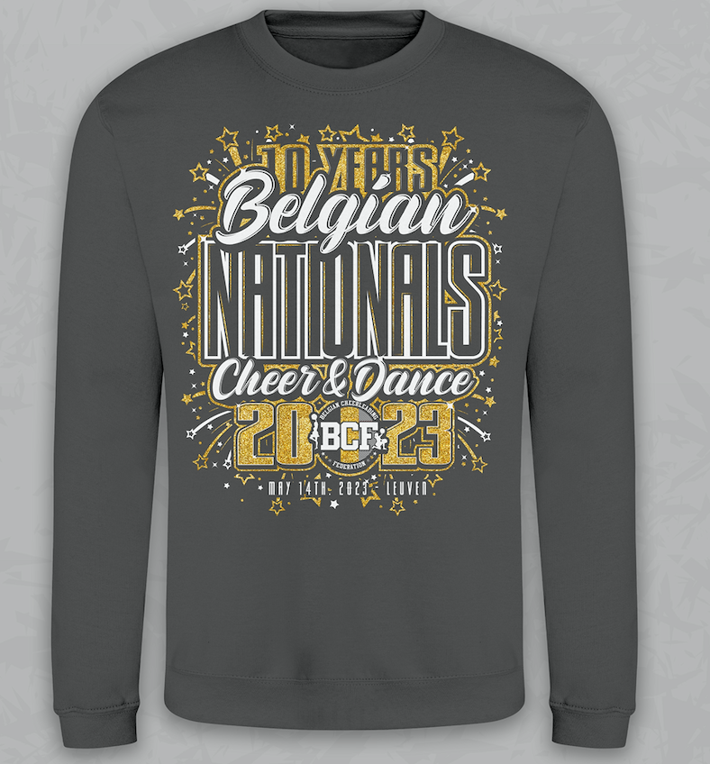 Sweater Antraciet BK Cheer & Dance 2023 - L